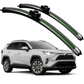 Compatible With Toyota RAV4 XA50 XA40 XA30 XA20 2000-2024 Wiper Blades Front Windshield Wipers Water Repellent Available in All-Seasons OEM Quality 26"+16" 2PCS