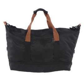 Travel Duffel Bag Dry Wet Separated Sports Gym Bag Shoulder Weekender Overnight Bag Large Capacity for Men Women Black