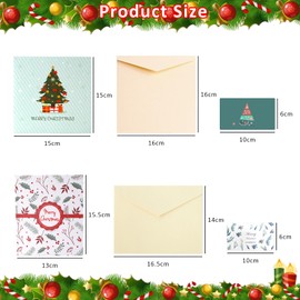 Pop Up Card Christmas, Pack of 2 Christmas Cards 3D, Pop Up Christmas Card with Envelopes, Christmas Cards for a Festive Christmas Post for Family and Friends