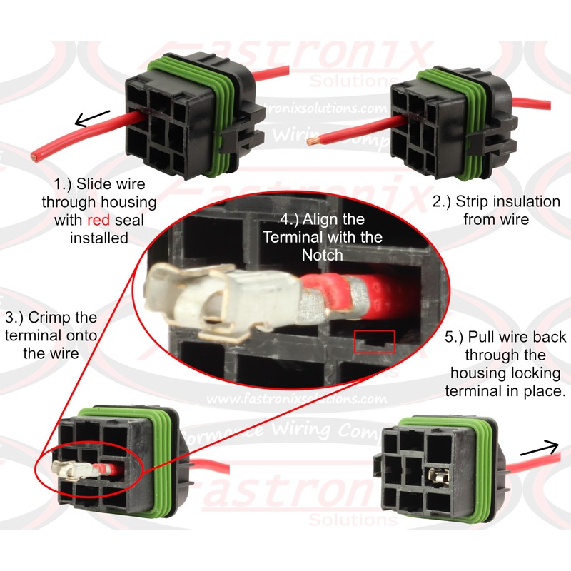 Fastronix 50/30 Amp Weatherproof Automotive Relay and Socket Parts Kit