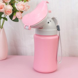 1pc Elephant Supermarket Cartoon and On Urinal Urine Camping, Travel Pee Pink Bottle Buckets Girl Childrens Tool Training The Bottles Urination Camping