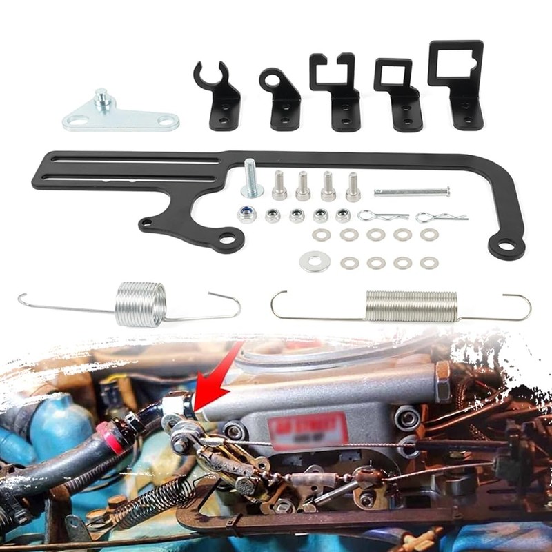 muge racing 304147 EZ-EFI Cable Mount Kit Throttle Cable Mount