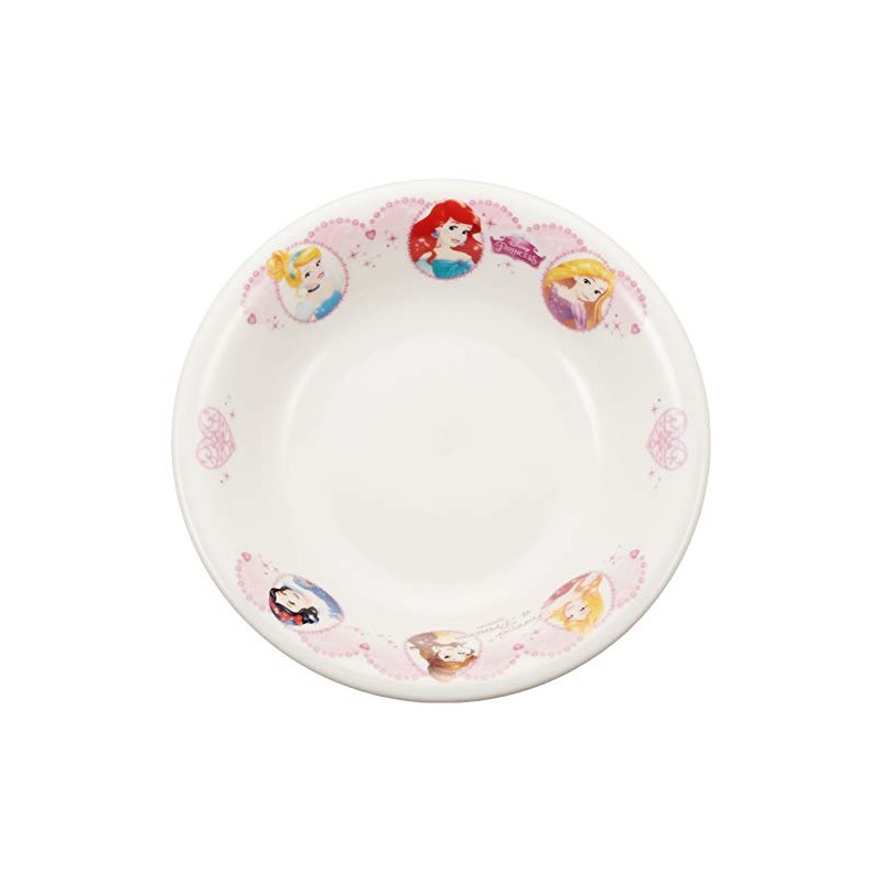 新 ディズニー プリンセス フルーツ皿(深 皿) ホワイト 直径 15cm 子供用 食器