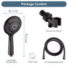 BRIGHT SHOWERS 9 Spray Settings Shower Head with Handheld High