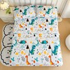 MWMWMW Dinosaur Kids Twin Sheets Set, 3 Pieces Twin Bed