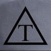 CafePress Triangle Icon Unique Adjustable Baseball Hat Gray