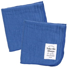 B-PLAID Gauze Handkerchief, TakeMe Triple Gauze Handkerchief, Set of 2, 5 Pieces, Made in Japan, 12 Colors to Choose from, Approx. 9.4 x 9.4 inches (24 x 24 cm), Quick Drying, Instant Absorption, 100%