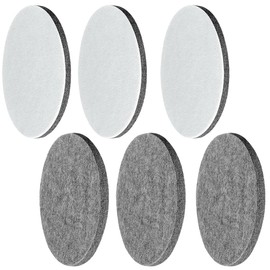 Pack of 6 Polishing Felt 125 mm Polishing Disc Felt Polishing Pad for Bosch Orbital Sander, Car Polishing Pads Velcro Polishing Disc Polishing Pad for Eccentric Polishing Machine Grinding Machine