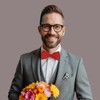 Bwerfuet Classic Bow Tie Adjustable Neck Bow Tie Solid Color
