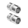BNFGD 2Pcs Shower Hose Connector Shower Connector,Stainless Steel Hex Connector,Standard