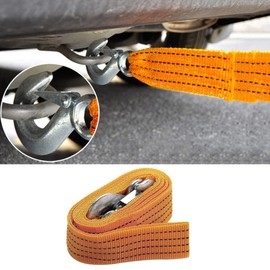 TOTMOX Tow Strap with Hooks, Universal Heavy Duty Tow Rope, Polypropylene Towing Accessories for Car