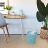 Balvi Letters Waste Paper Basket Turquoise Colour Paper Basket Original