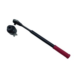 JXHONG Adjustable Ratcheting Hydrant Wrench for 7/8" to 1-3/4" Pentagon Nuts and 3/4" to 1-1/4" Square Nuts, 17.3" Length