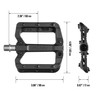 Funn Black Magic Flat Mountain Bike Pedal Set - Wide