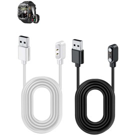 YAJOJO 2-Pack Smartwatch Charger Cable for FOSMET G68,Replacement Magnetic USB Charger for FOSMET G68 Smartwatch,High Speed Safe Charger,3.3ft / USB Type A