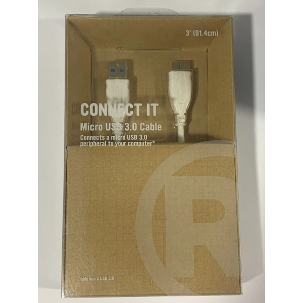 Radio Shack Micro USB 3.0 Cable High Speed Data SYNC