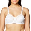 Bali Women's Flower Underwire Bra, White, 40DD