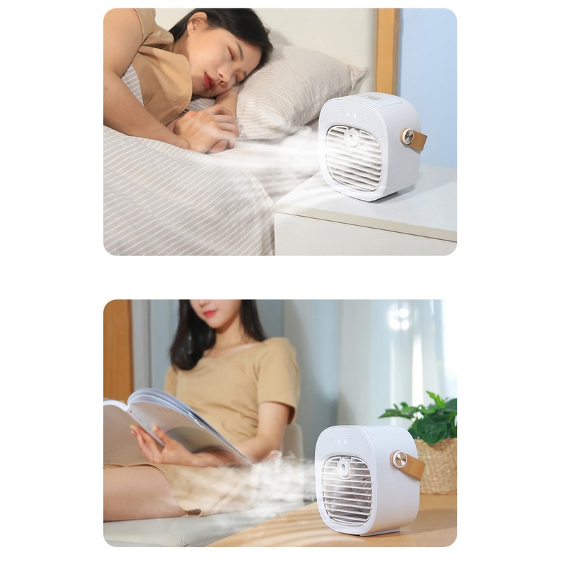 Portable Air Conditioner USB Rechargeable 3 Speeds Personal Evaporative Air