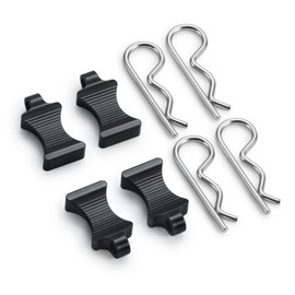 SWX RC Body Clips Pins with Pull Taps for 1/6 RC Crawler Car Axial SCX6 AXI05000 Upgrades Parts (Black)