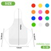 CHRORINE 6 Pack White Kids Painting Apron Bulk Toddler Art
