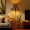 Etched Forest Large Metal Lampshade 5.32 X 13 X 9.5