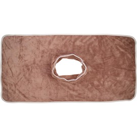 TOVINANNA Face Hole Cover Hole Towel Face Massage Pillow Mat Headrest Pillow Bedspread Headrest Beauty Spa Massage Towel, Polyester, 80cm x 40cm