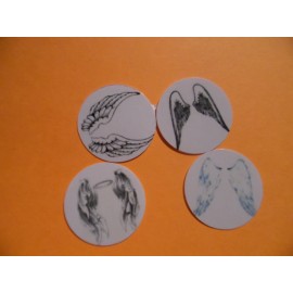Unbranded Pre Cut One Inch Bottle Cap Images ANGEL WINGS Free Shipping - photo, 15 images