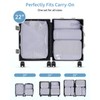 WANDF 7 Set Compression Packing Cubes for Travel, Shirt Folder