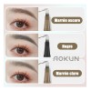 AOKUN 3pzs Delineado De Cejas 3d Lápiz DeCejas Con 4