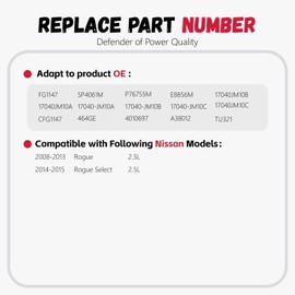 P76755M/Fuel pump Assembly/Compatible with Nissan Rogue 2.5L 2008-2013,Select 2.5L 2014-2015 11 10 L4/Replace#SP4061M MM1395