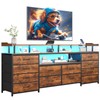 BTHFST LED TV Stand Dresser with Power Outlets for 65