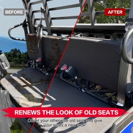 smotrcc Mule PRO Seat Covers - Waterproof PU Coatin Compatible with Kawasaki Mule PRO-FXT FX DXT DX 2015-2022 Mule PRO FXT, Bench Seat Covers Mule Accessories