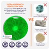 Swirl Scrubber: Antimicrobial Silicone Body Scrubber - Green - Shower