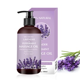 Lavender Massage Oil for Soothing, Soothing and Relaxing Tired, Aching Muscles, Massage Oil, Ideal Body Oil for Moisturising the Skin for Men and Women