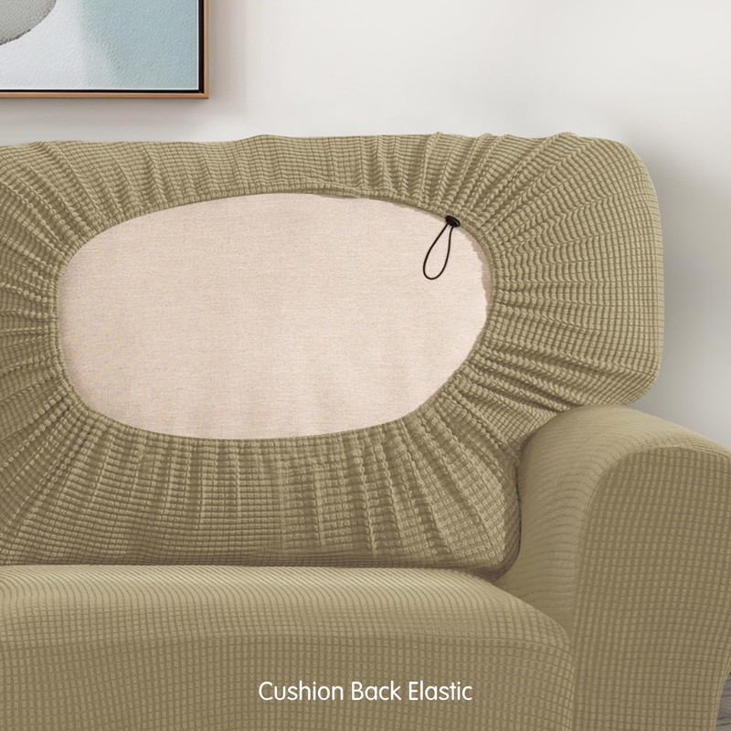 SUBRTEX 3 Pieces Stretch Sofa Slipcover Sets Couch Cover Sets