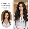 XIXISNOW Hair Topper 24 Inch Long Wavy Toppers Hair Pieces