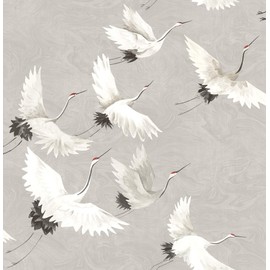 NuWallpaper NUS3678 Halcyon Peel & Stick Wallpaper, Grey