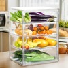 FQDGTFA Pastry Display Case 4 Layers Large Adjustable Bread Box