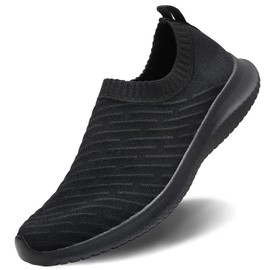 MATRIP - Calcetín elástico para mujer (antideslizante), Negro/Blanco, 6.5 US