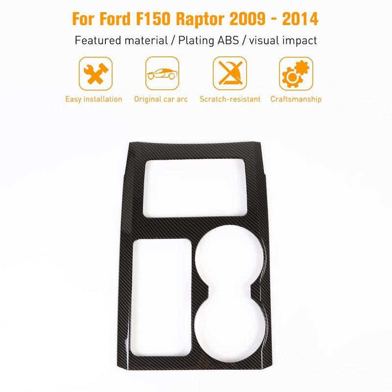 JeCar for F150 Gear Shifter Panel Cover Decoration Trim Frame