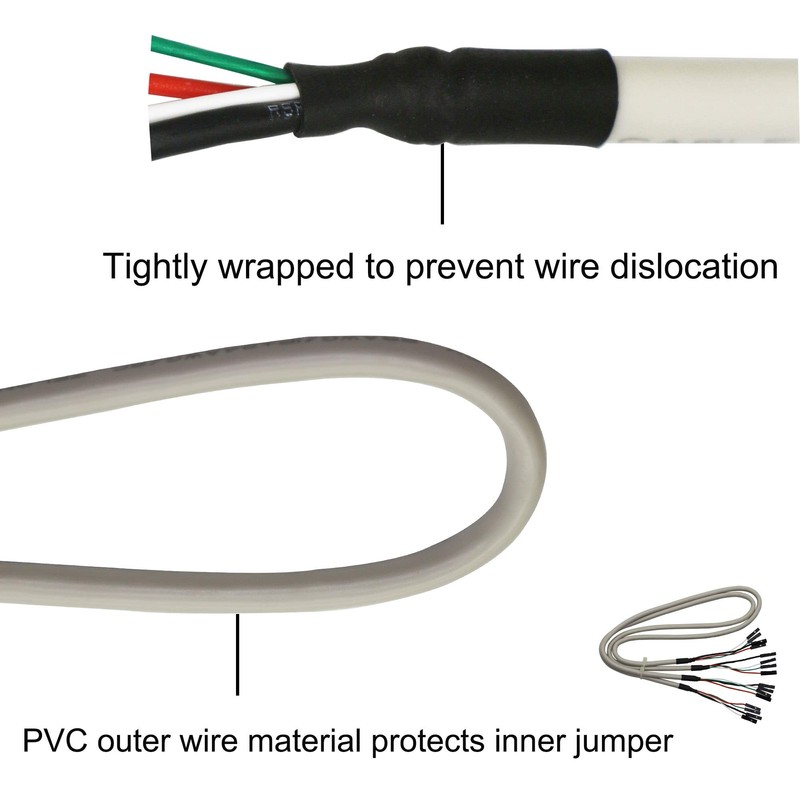 Breadboard Jumper Cables 2x4P 60CM Female to Female Dupont Cable