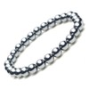 Terahertz Ore Bracelet 6mm Round Ball Genuine Gemstone Power Stone,