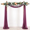 Wedding Arch Drapes Deep Pink Sheer Backdrop Curtains Rose Pink