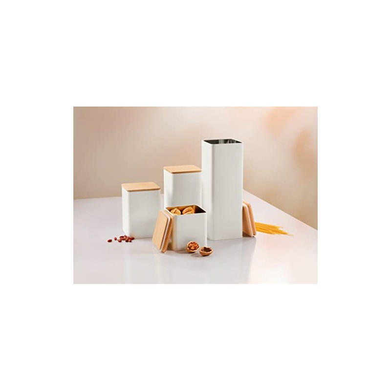 Tescoma 900839 Food Tin Metal Container with Bamboo Lid 10