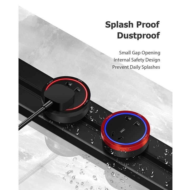 Removable Electrical Outlet Track System 8000W High Power Track System