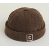 sproutsy Fisherman Cap, No Brim Cap, Docker Hat, Corduroy, Braun
