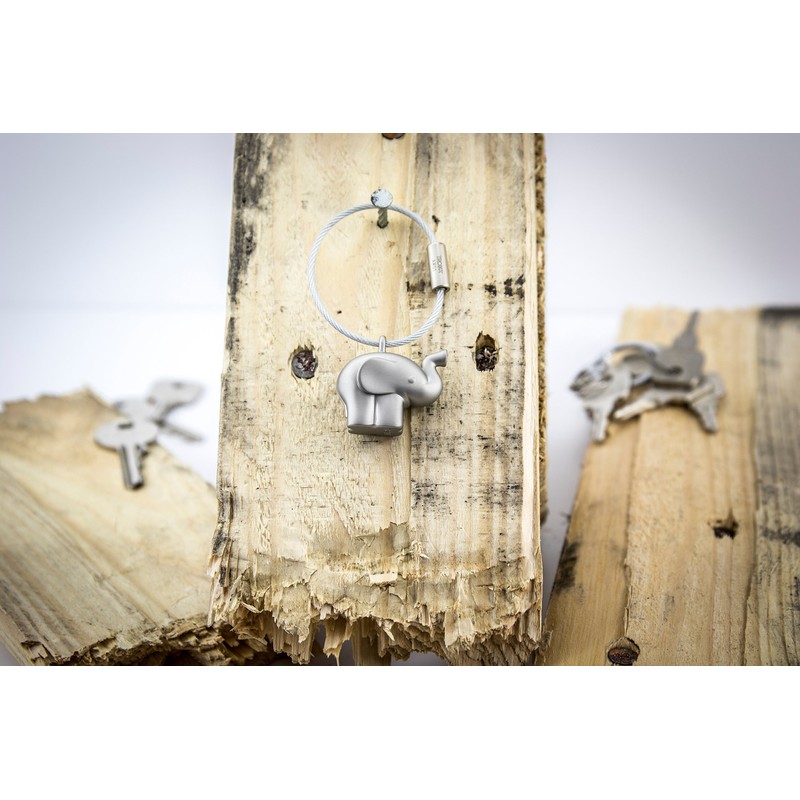 TROIKA GERMANY Troika Elephant Keyring, Little Elephant KR14-01/MA Keychain Accessory