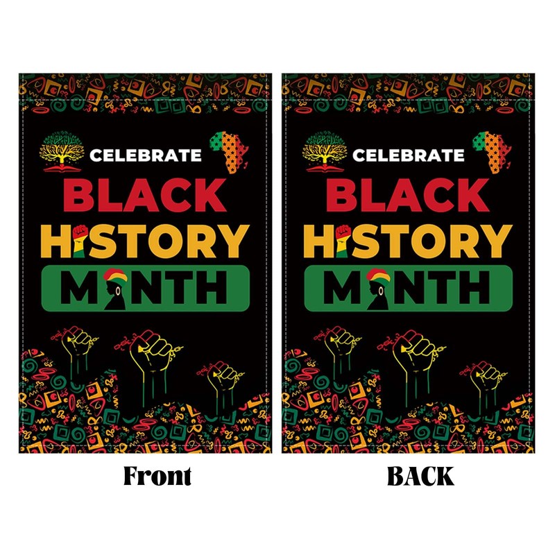 Celebrate Black History Month Garden Flag 12x18 Inch Double Sided