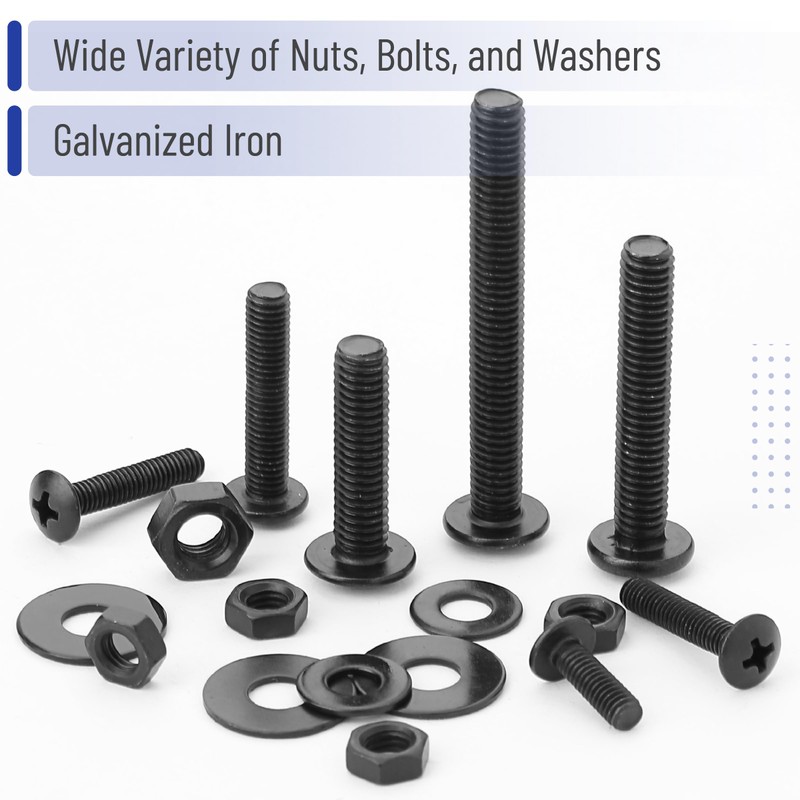 Mr. Pen- Bolts, Nuts, and Washer Assortment Kit, 113 Pcs,
