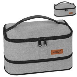 HAGOT Expandable Lunch Bag for Men Women Kids, Insulated Thermal Reusable Lunch Box Holder, Leakproof Waterproof Cool Bag with Soft Handle for Picnics School Work